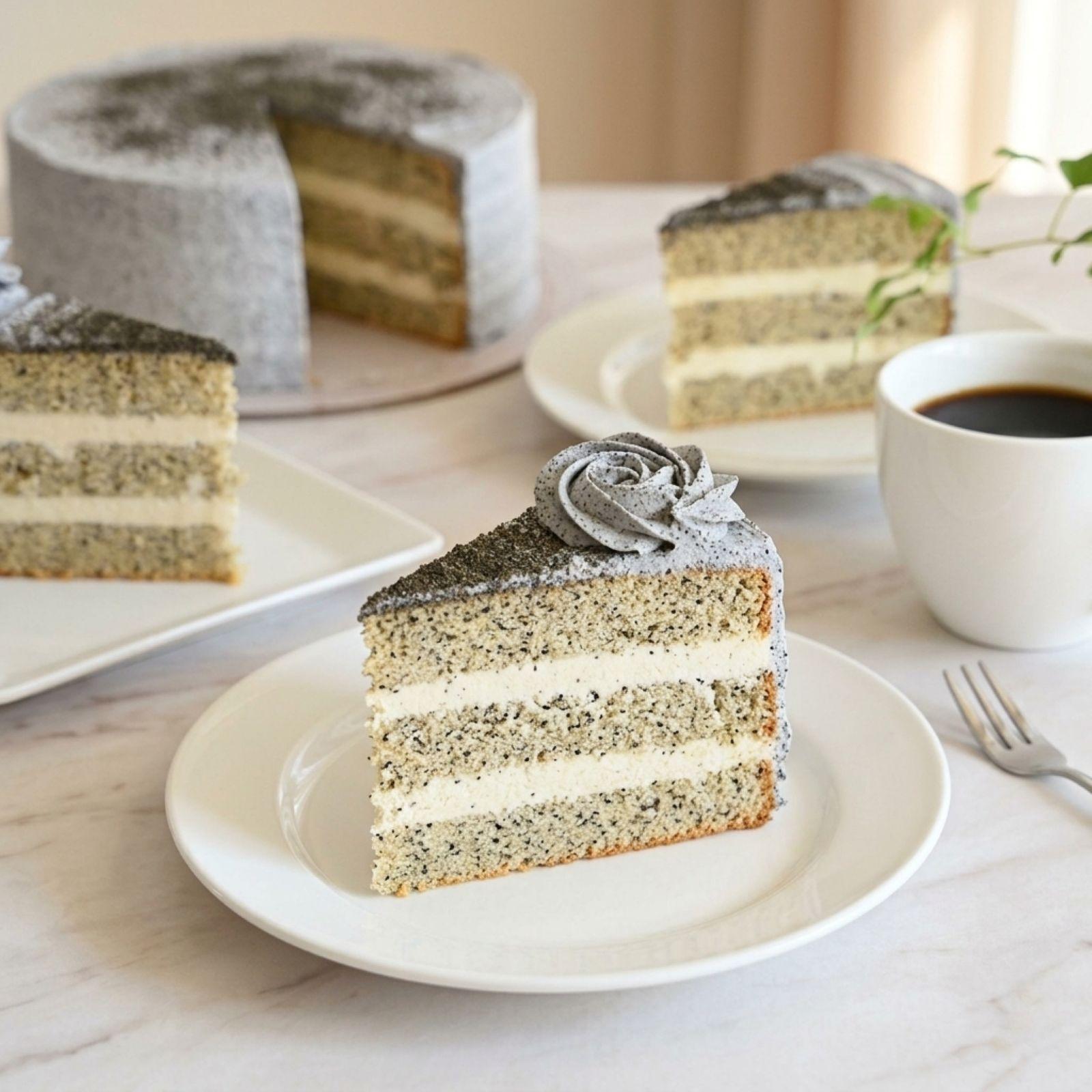 黑芝麻豆腐蛋糕 — Black Sesame Tofu Cake