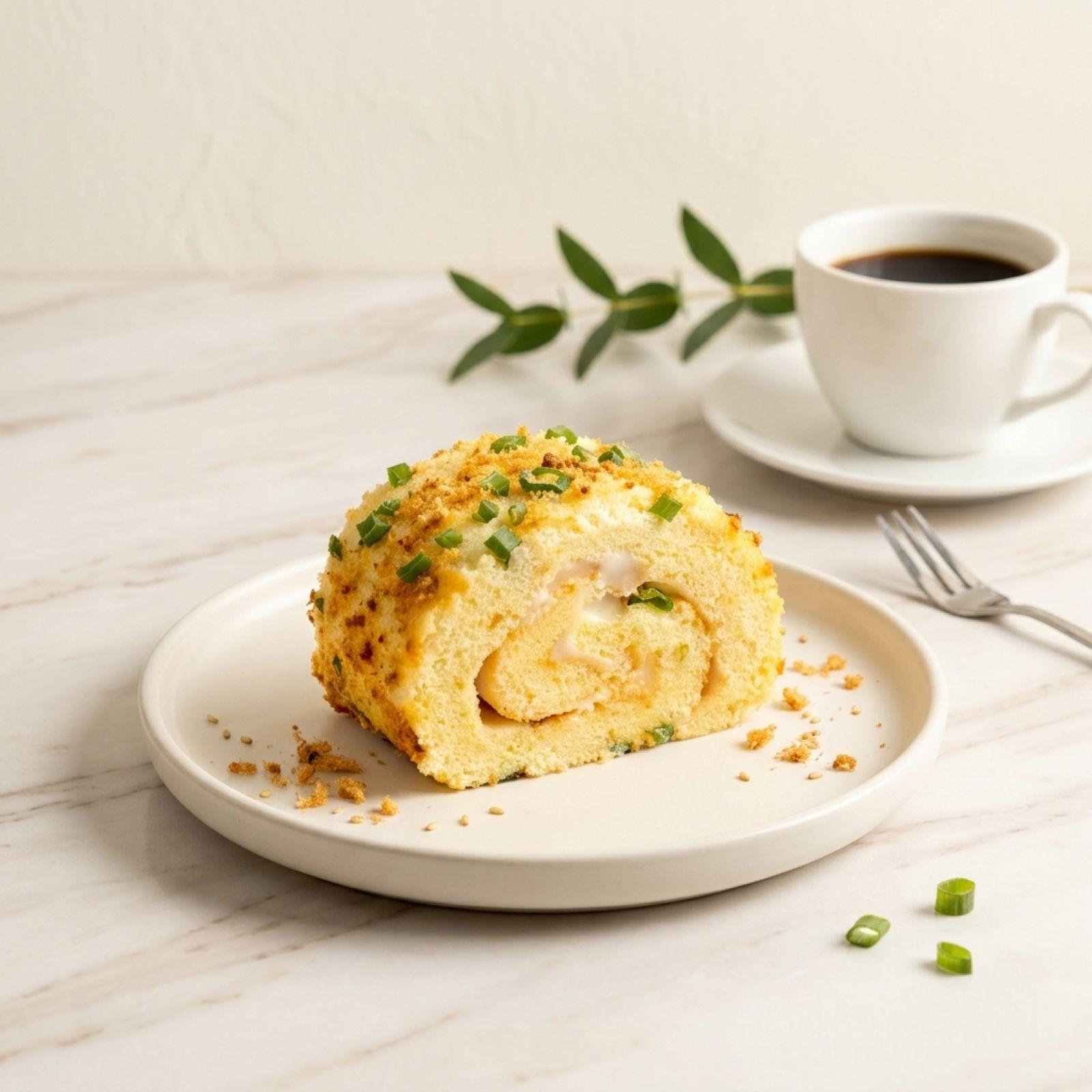 台式青葱肉松卷 — Scallion Chicken Floss Roll