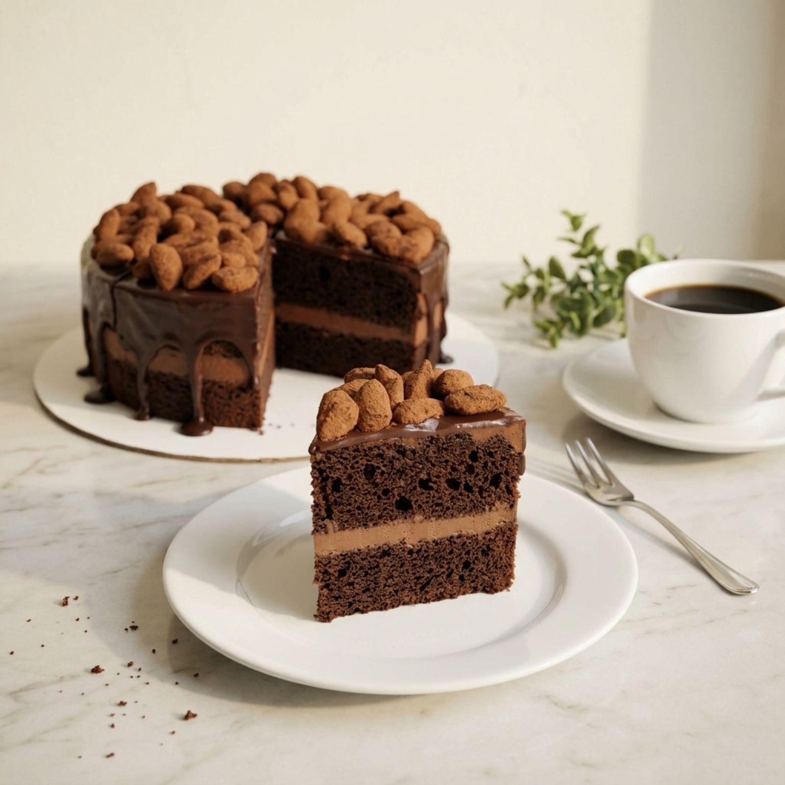 伯爵帕林布朗尼 — Earl Grey Praline Brownie Cake
