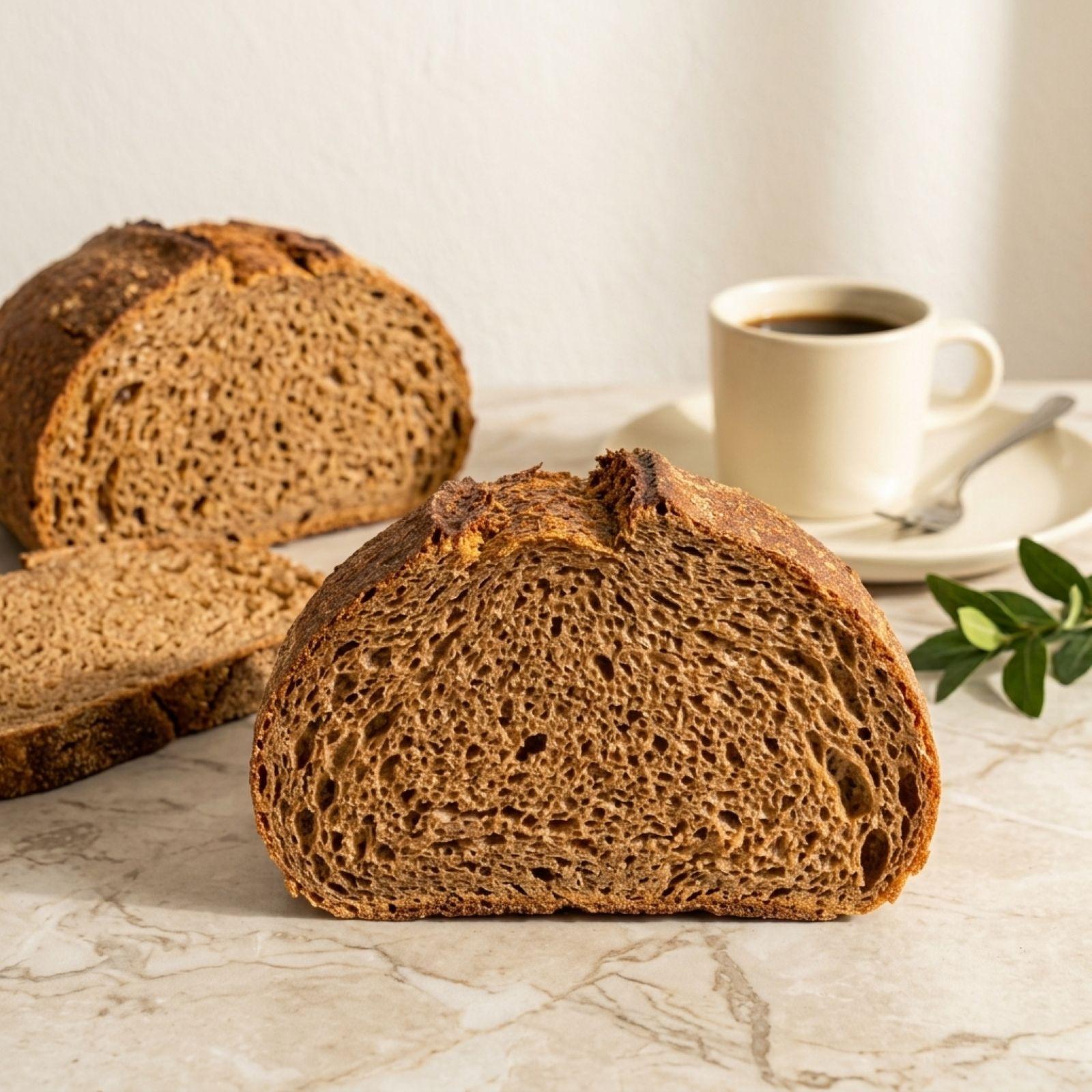 黑麦欧包 — Rye Sourdough Bread