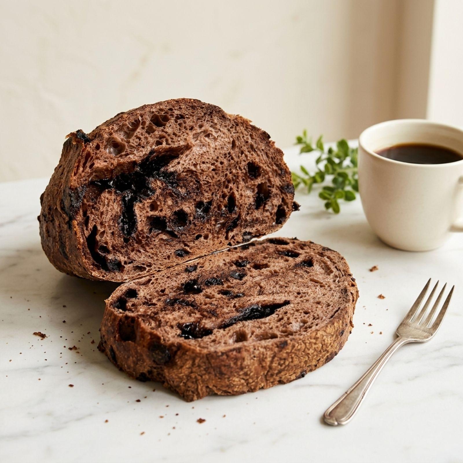巧克力欧包 — Chocolate Sourdough Bread